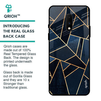 Abstract Tiles Glass case for OnePlus 7