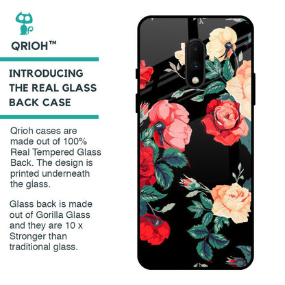 Floral Bunch Glass Case For OnePlus 7