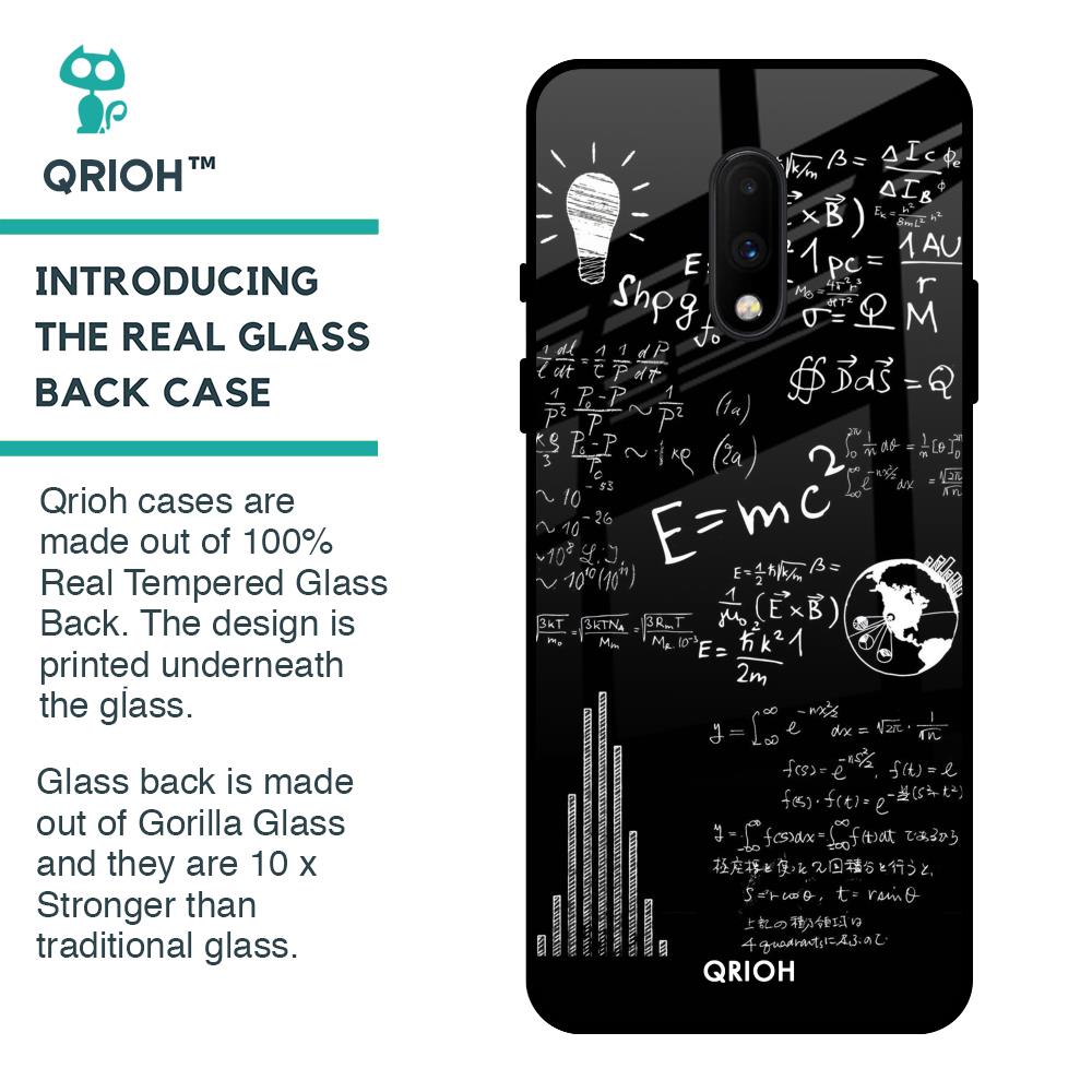 Funny Math Glass Case for OnePlus 7