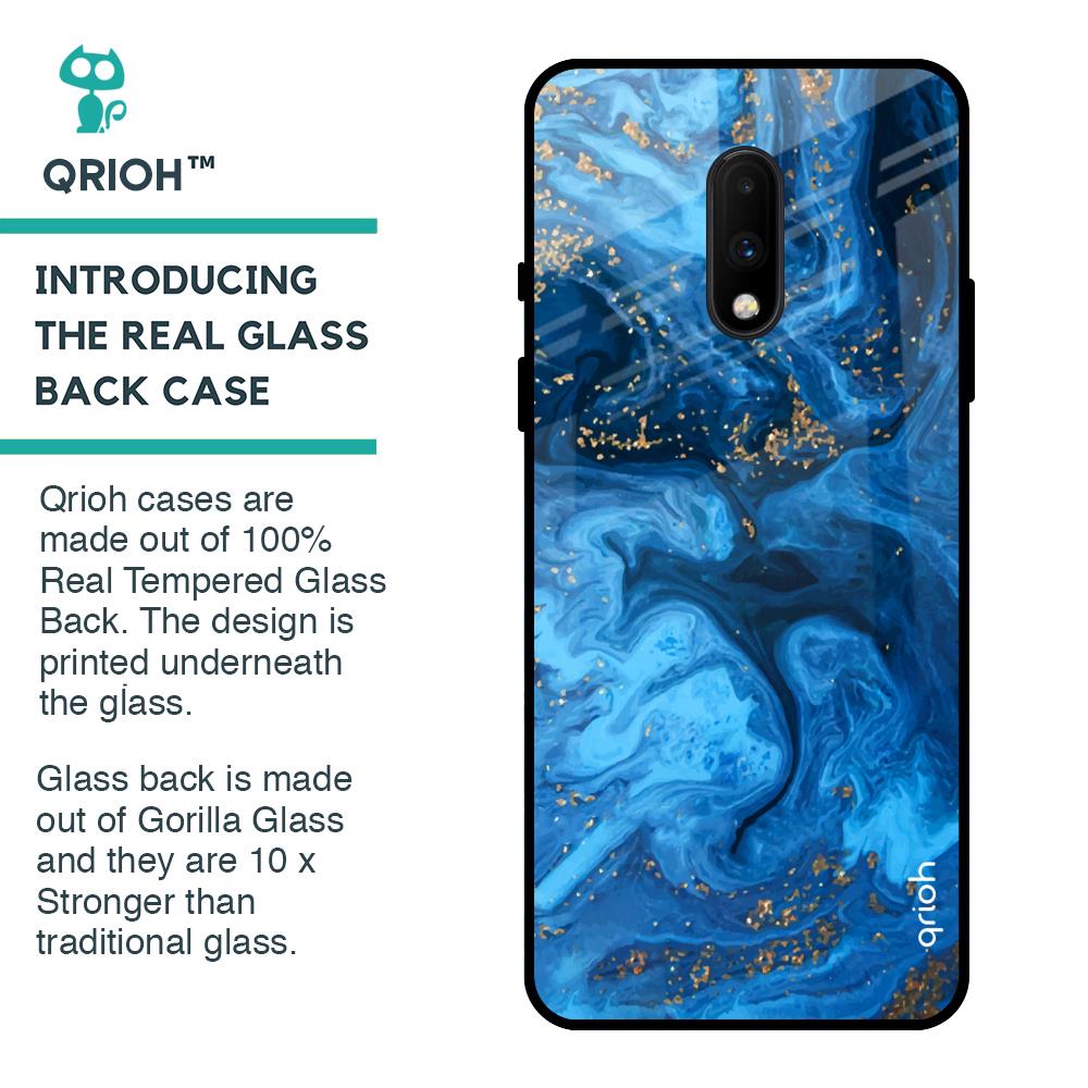 Gold Sprinkle Glass case for OnePlus 7