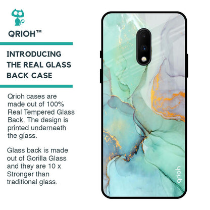 Green Marble Glass case for OnePlus 7