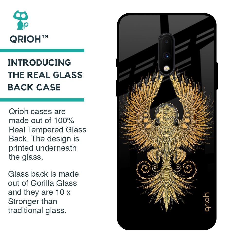 Mythical Phoenix Art Glass Case for OnePlus 7