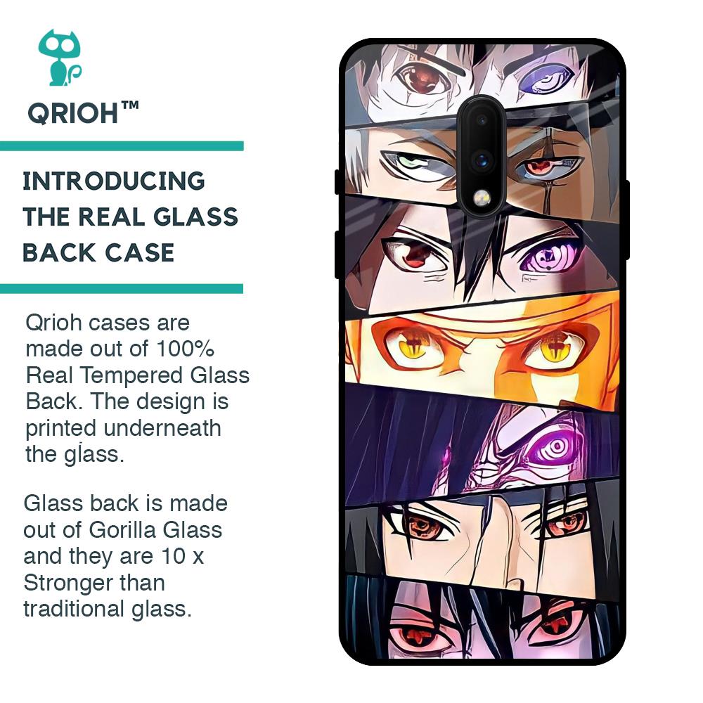 Anime Eyes Glass Case for OnePlus 7