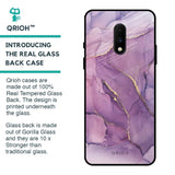 Purple Gold Marble Glass Case for OnePlus 7