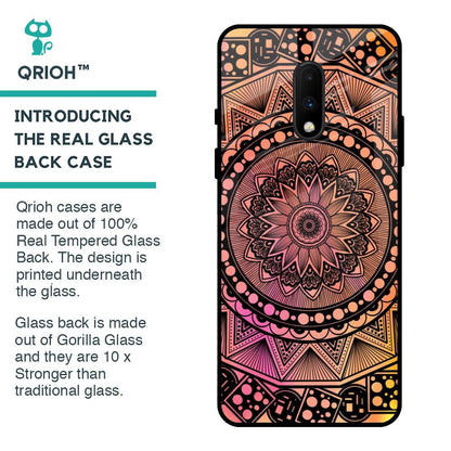 Floral Mandala Glass Case for OnePlus 7