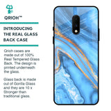 Vibrant Blue Marble Glass Case for OnePlus 7