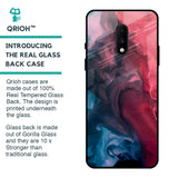 Blue & Red Smoke Glass Case for OnePlus 7
