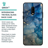 Blue Cool Marble Glass Case for OnePlus 7