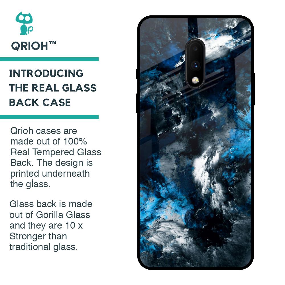 Cloudy Dust Glass Case for OnePlus 7