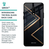 Sleek Golden & Navy Glass Case for OnePlus 7