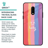Lucky Abstract Glass Case for OnePlus 7