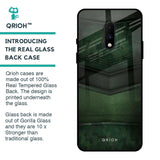 Green Leather Glass Case for OnePlus 7