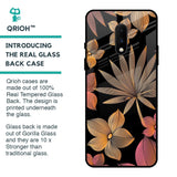 Lines Pattern Flowers Glass Case for OnePlus 7