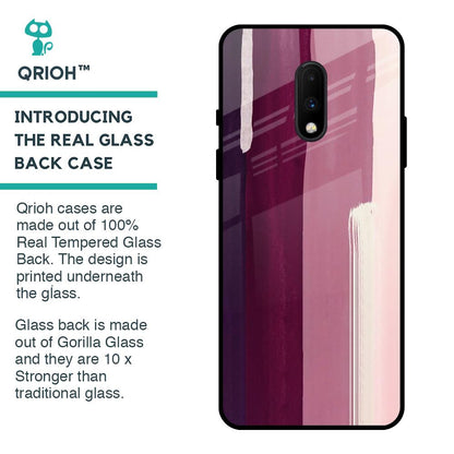 Brush Stroke Art Glass Case for OnePlus 7