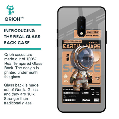 Space Ticket Glass Case for OnePlus 7