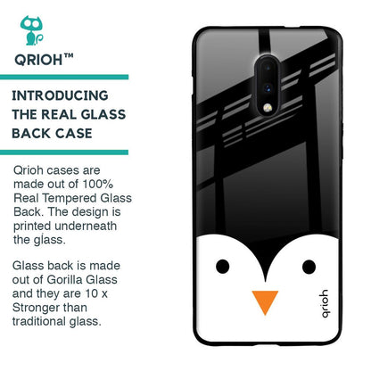 Cute Penguin Glass Case for OnePlus 7