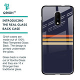 Tricolor Stripes Glass Case For OnePlus 7