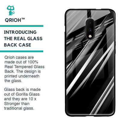 Black & Grey Gradient Glass Case For OnePlus 7