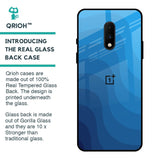 Blue Wave Abstract Glass Case for OnePlus 7