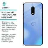 Vibrant Blue Texture Glass Case for OnePlus 7