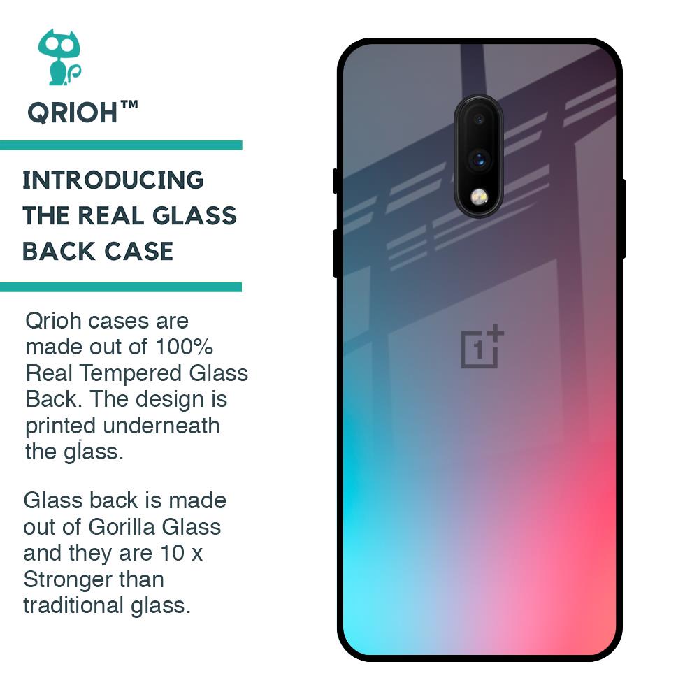 Rainbow Laser Glass Case for OnePlus 7