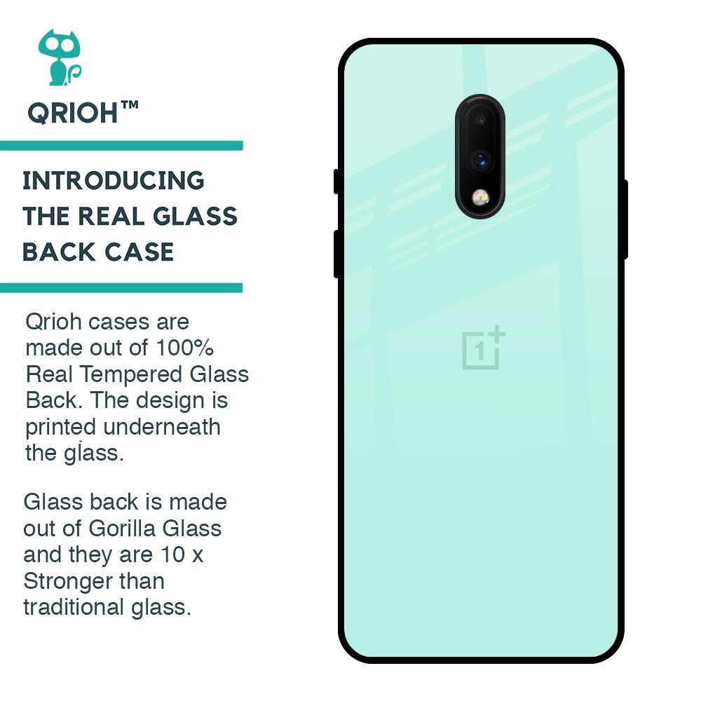 Teal Glass Case for OnePlus 7