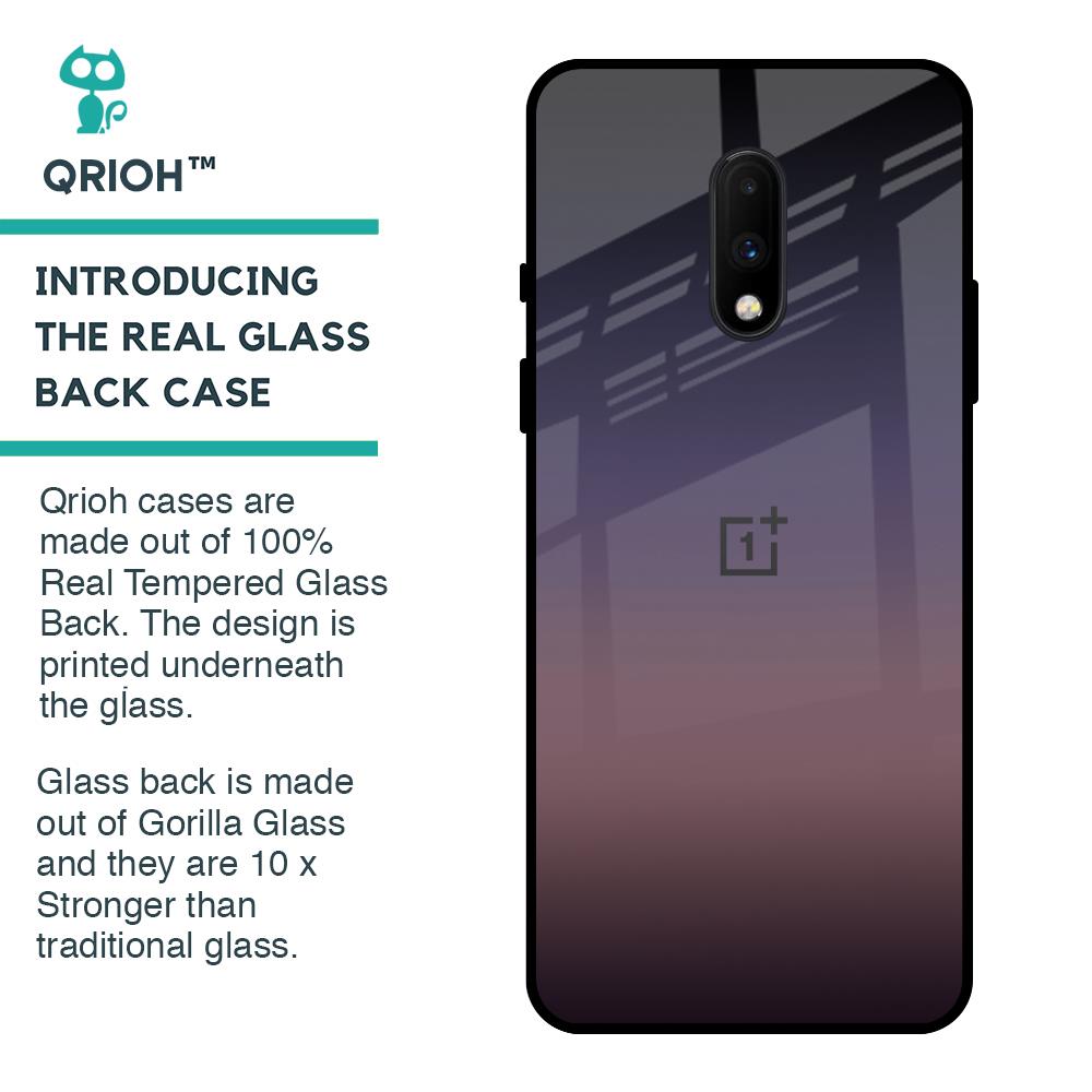 Grey Ombre Glass Case for OnePlus 7