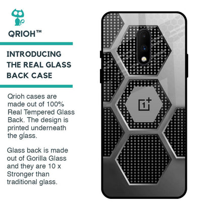 Hexagon Style Glass Case For OnePlus 7