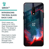 Brush Art Glass Case For OnePlus 7