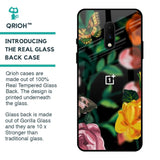 Flowers & Butterfly Glass Case for OnePlus 7