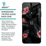 Tropical Art Flower Glass Case for OnePlus 7