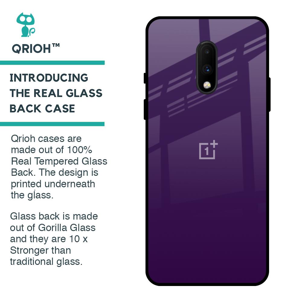 Dark Purple Glass Case for OnePlus 7