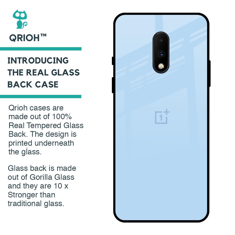 Pastel Sky Blue Glass Case for OnePlus 7
