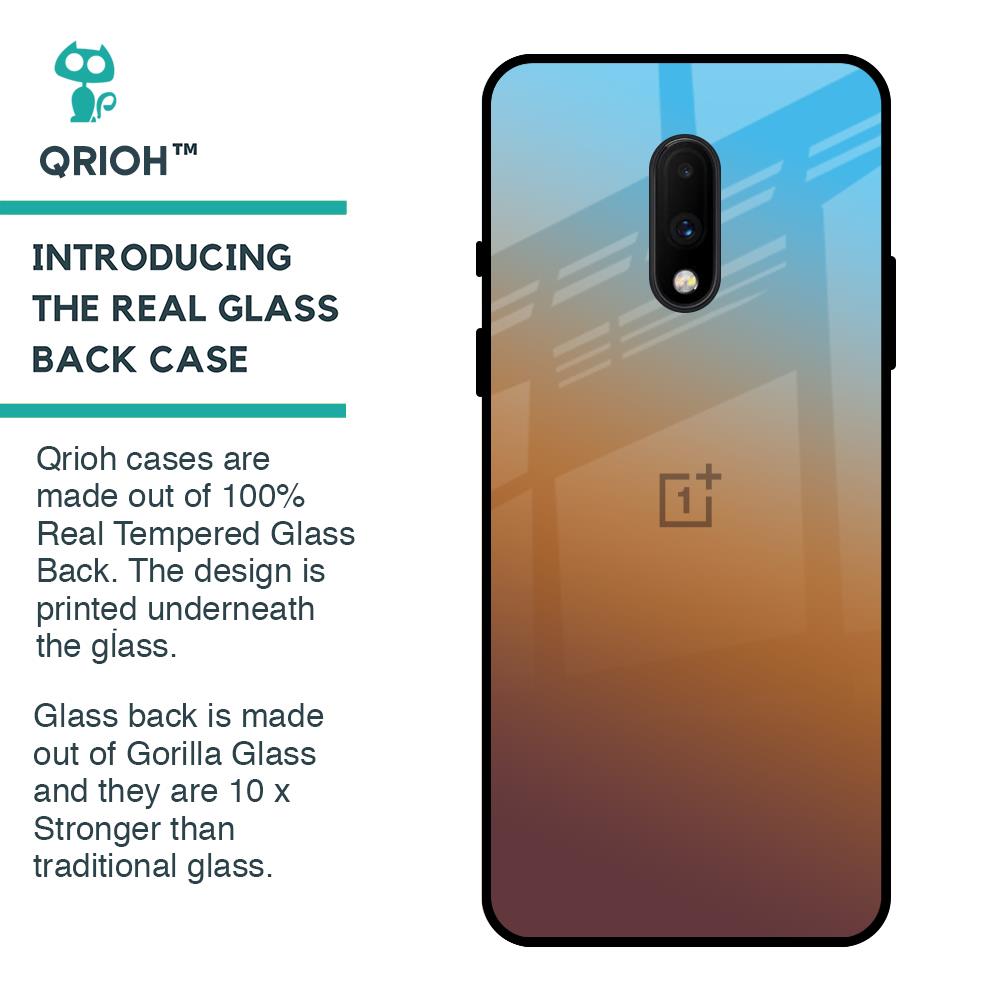 Rich Brown Glass Case for OnePlus 7