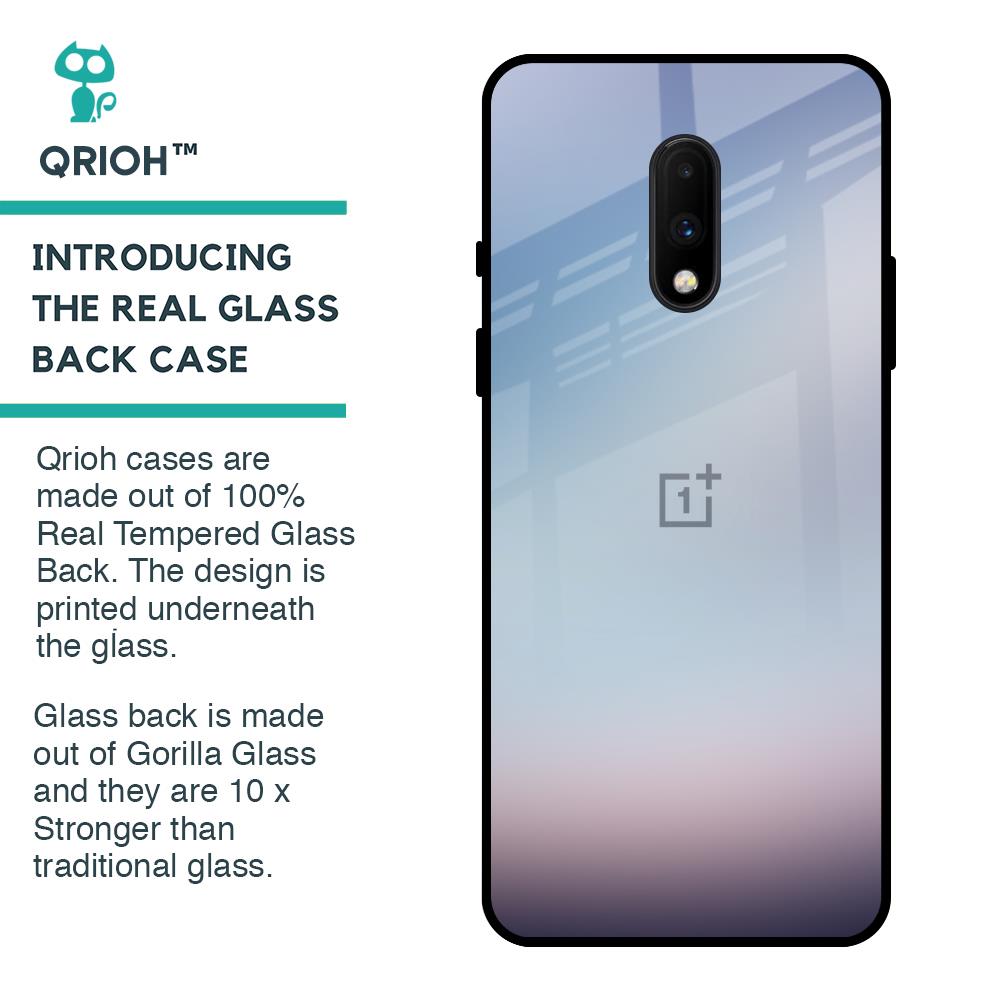 Light Sky Texture Glass Case for OnePlus 7