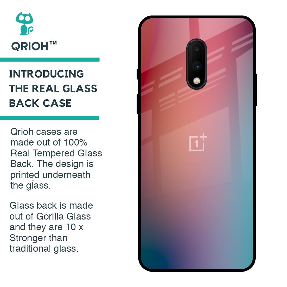 Dusty Multi Gradient Glass Case for OnePlus 7