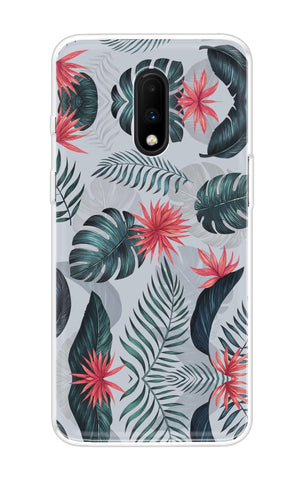 Retro Floral Leaf OnePlus 7 Back Cover