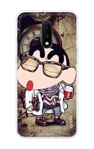 Nerdy Shinchan OnePlus 7 Back Cover