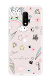 Unicorn Doodle OnePlus 7 Back Cover