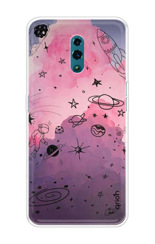 Space Doodles Art Oppo Reno Back Cover