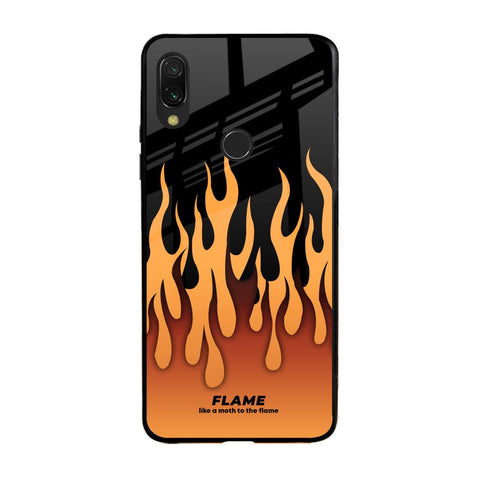 Fire Flame Xiaomi Redmi Note 7S Glass Back Cover Online