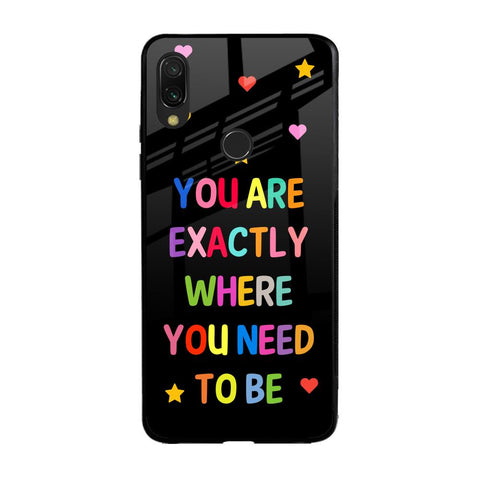 Magical Words Xiaomi Redmi Note 7S Glass Back Cover Online