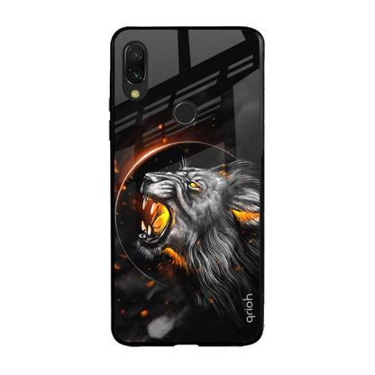 Aggressive Lion Xiaomi Redmi Note 7S Glass Back Cover Online