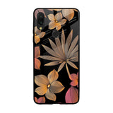 Lines Pattern Flowers Xiaomi Redmi Note 7S Glass Back Cover Online
