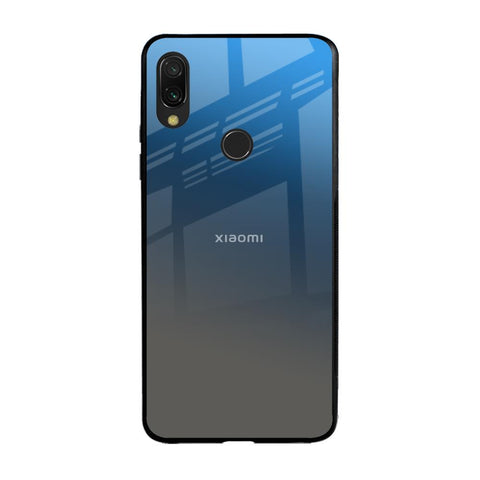 Blue Grey Ombre Xiaomi Redmi Note 7S Glass Back Cover Online
