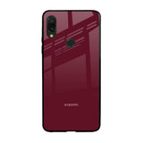 Classic Burgundy Xiaomi Redmi Note 7S Glass Back Cover Online