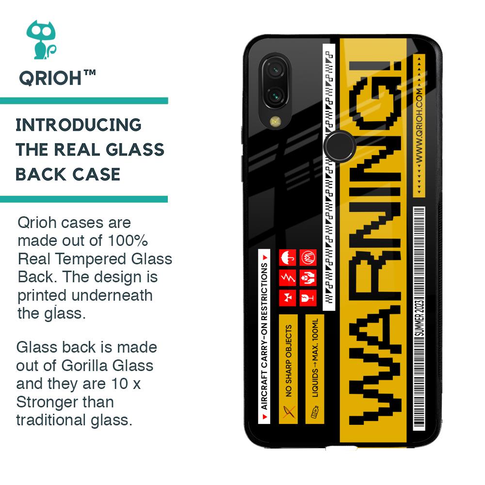 Aircraft Warning Glass Case for Xiaomi Redmi Note 7S