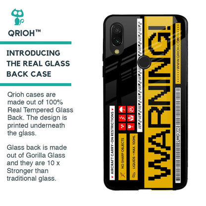 Aircraft Warning Glass Case for Xiaomi Redmi Note 7S