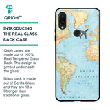 Travel Map Glass Case for Xiaomi Redmi Note 7S