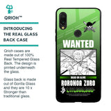 Zoro Wanted Glass Case for Xiaomi Redmi Note 7S